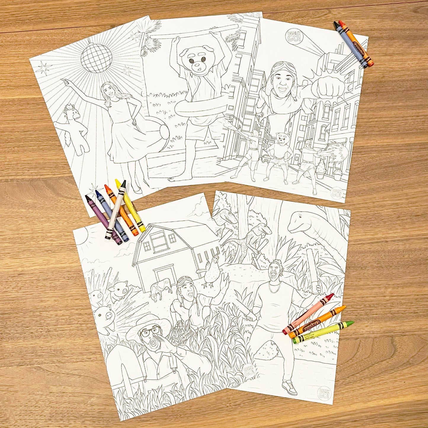 Danny Go! Coloring Book with Sticker Pages