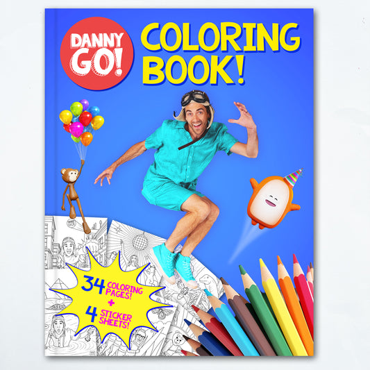 Danny Go! Coloring Book with Sticker Pages